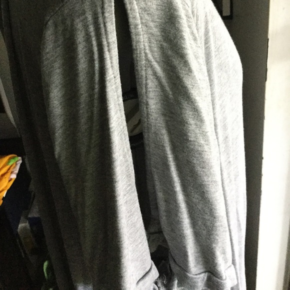 Gray LB Shirt w/ Slits in Sleeves & Sequins Pocket - Picture 3 of 5